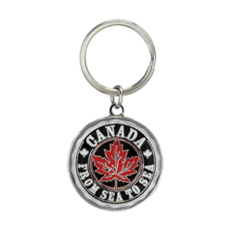 RETRO MAPLE LEAF KEYCHAIN sold by Oh Canada WPG