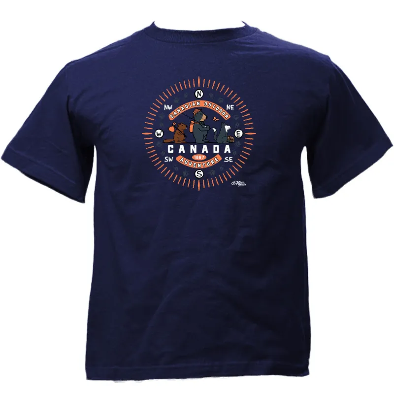 CANADA ADVENTURE YOUTH T-SHIRT sold by Oh Canada WPG