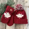 WOOL MAPLE LEAF MITTS sold by Oh Canada WPG