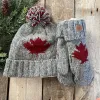WOOL MAPLE LEAF MITTS sold by Oh Canada WPG