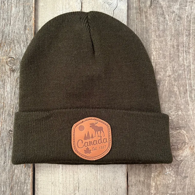 CANADA PATCH BEANIE sold by Oh Canada WPG