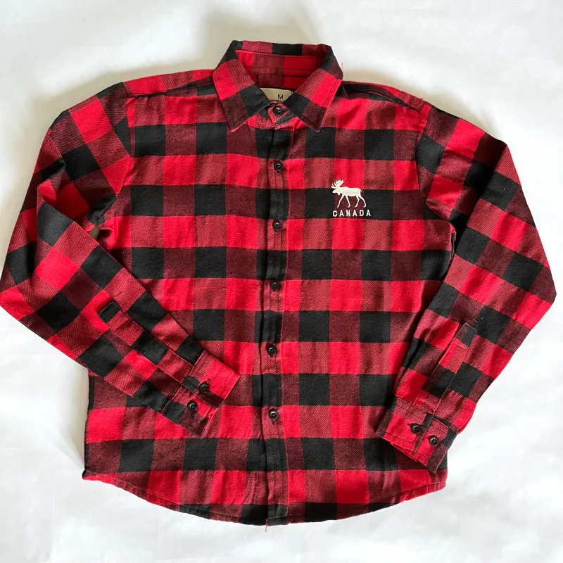 BUFFALO PLAID YOUTH SHIRT sold by Oh Canada WPG