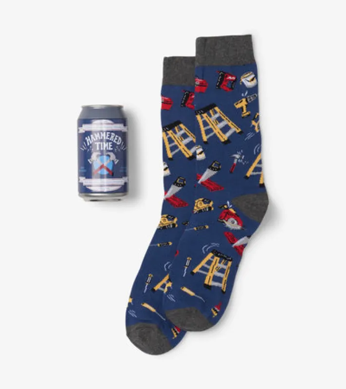 HANDYMAN BEER CAN SOCKS sold by Oh Canada WPG