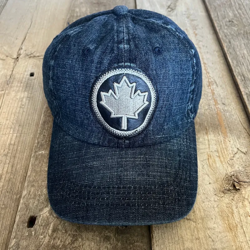 DENIM MAPLE LEAF HAT sold by Oh Canada WPG