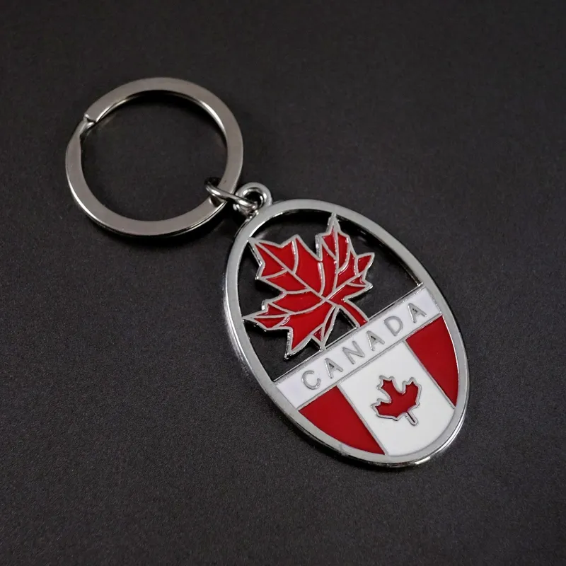 CANADA OVAL KEYCHAIN sold by Oh Canada WPG