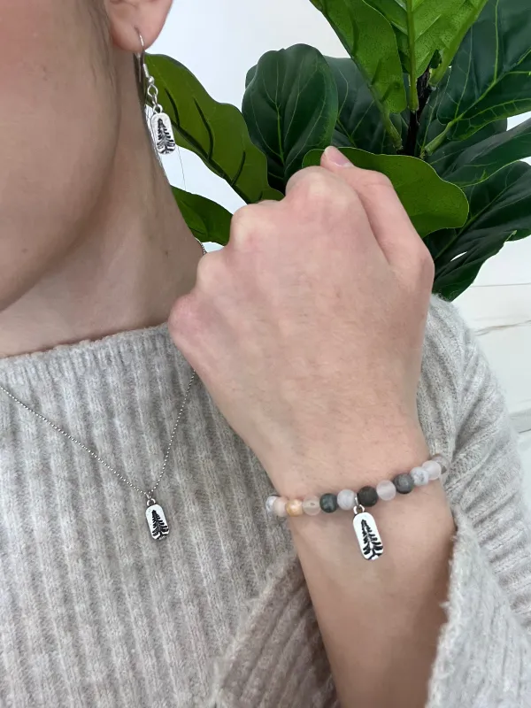TREE BRACELET - NATURAL BEADS sold by Oh Canada WPG