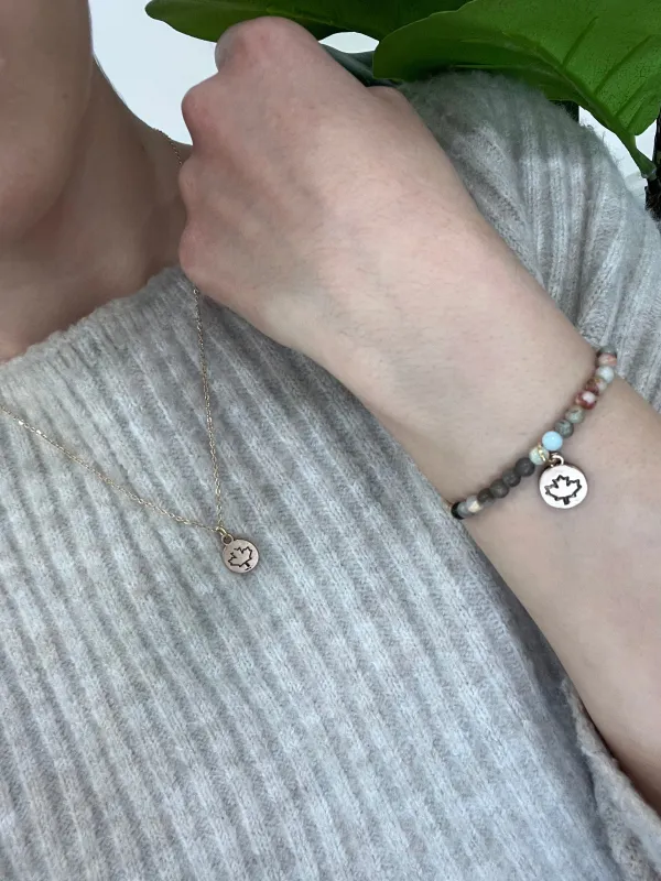 MAPLE LEAF BRACELET sold by Oh Canada WPG