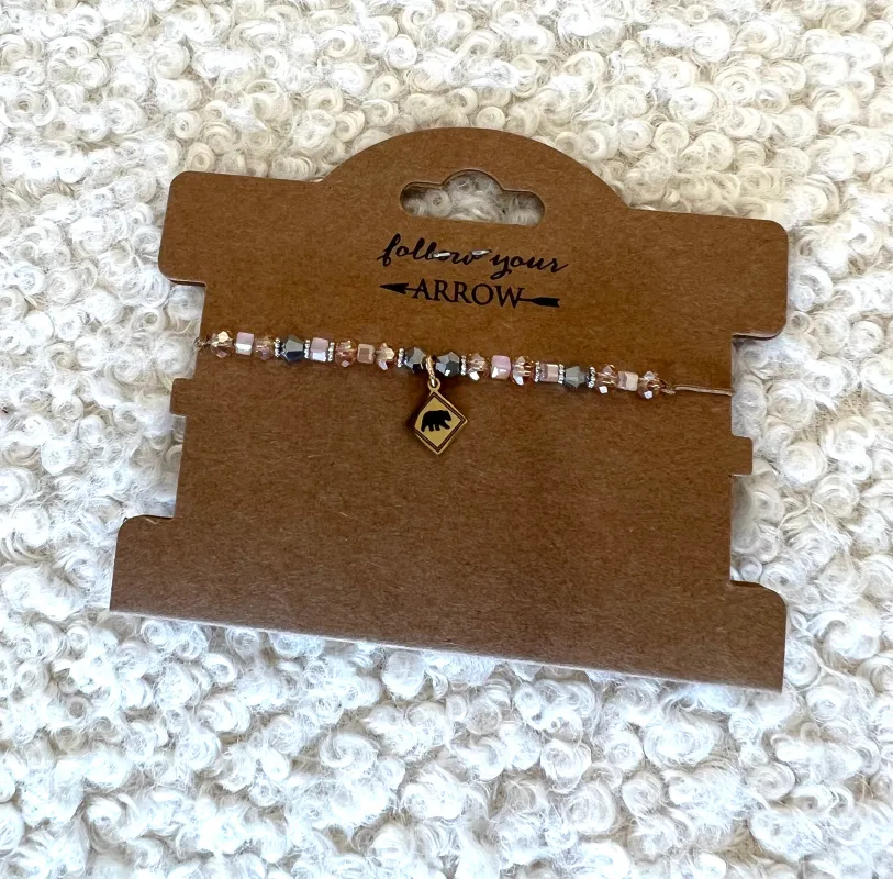 BEAR BEADED BRACELET sold by Oh Canada WPG
