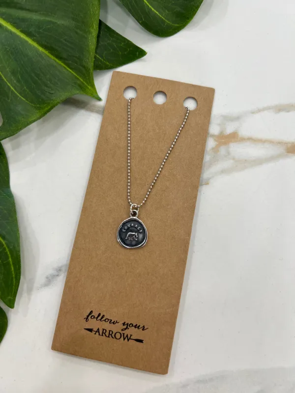 COURAGE BEAR NECKLACE sold by Oh Canada WPG