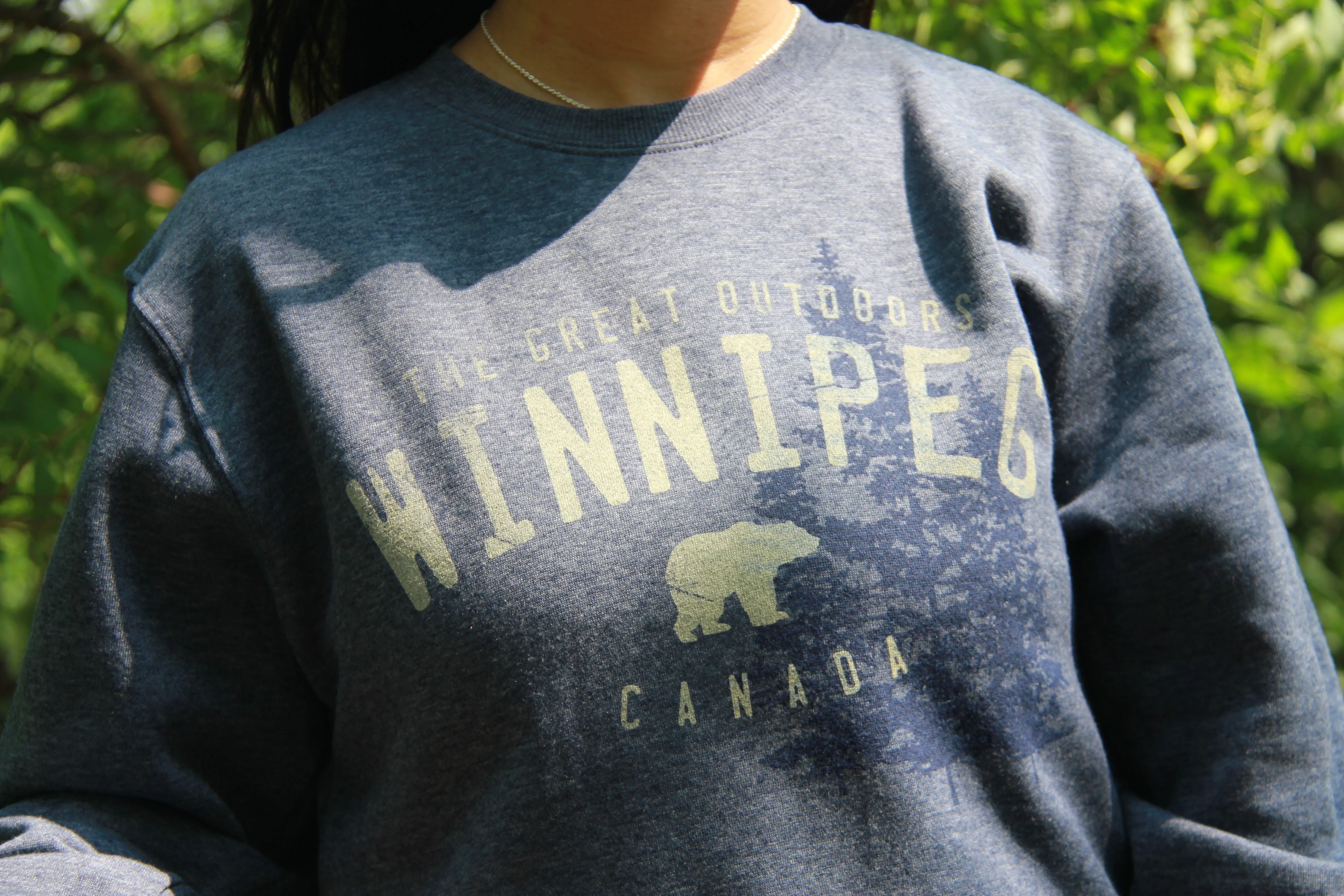 BEAR AND FIR TREES WINNIPEG CDA CREWNECK sold by Oh Canada WPG product image thumbnail 2