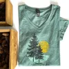 FIR TREES SUNRISE TO SUNSET WOMENS T-SHIRT sold by Oh Canada WPG