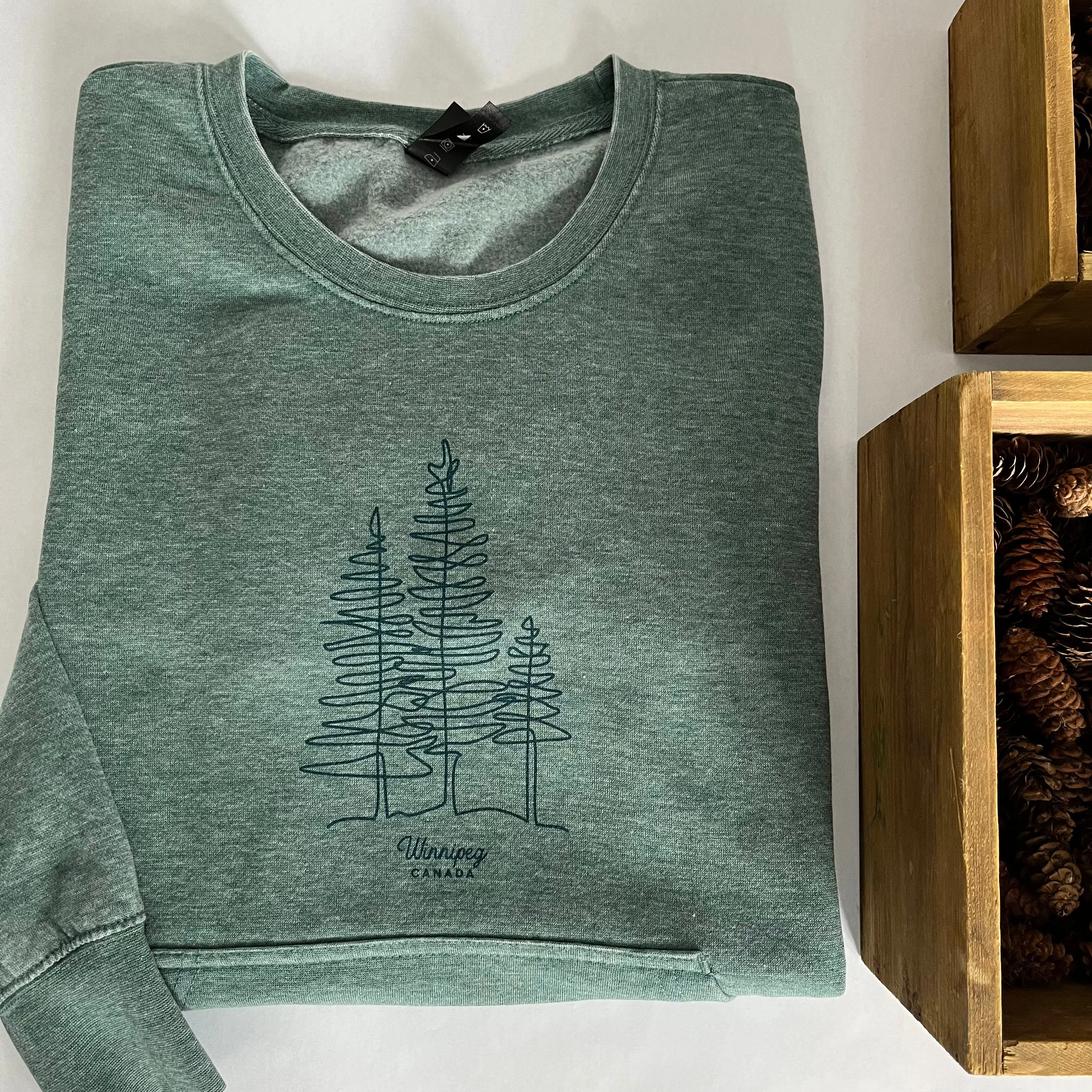 TREE OUTLINE WINNIPEG WOMENS CREWNECK sold by Oh Canada WPG product image thumbnail 2