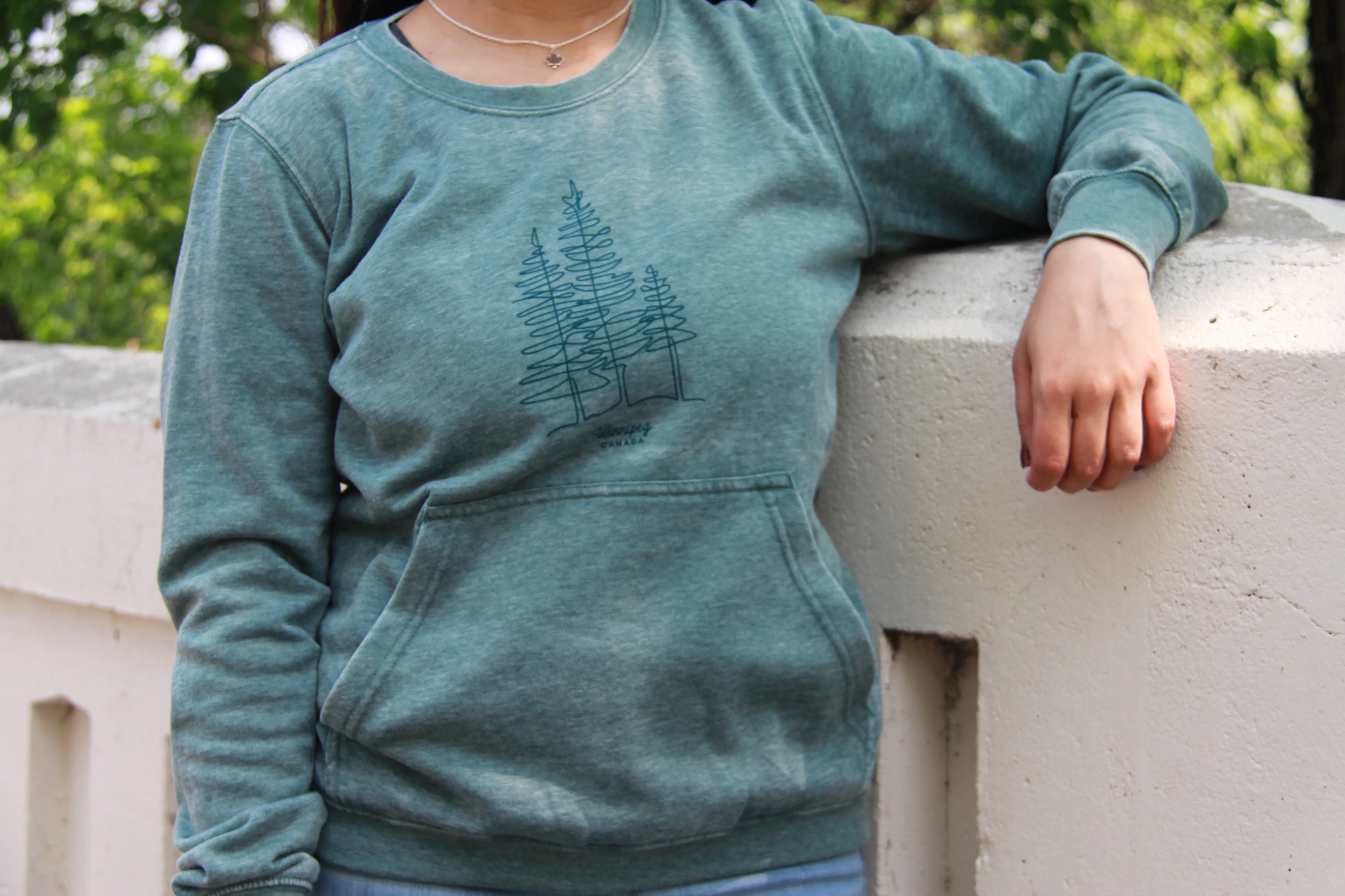 TREE OUTLINE WINNIPEG WOMENS CREWNECK sold by Oh Canada WPG product image thumbnail 5