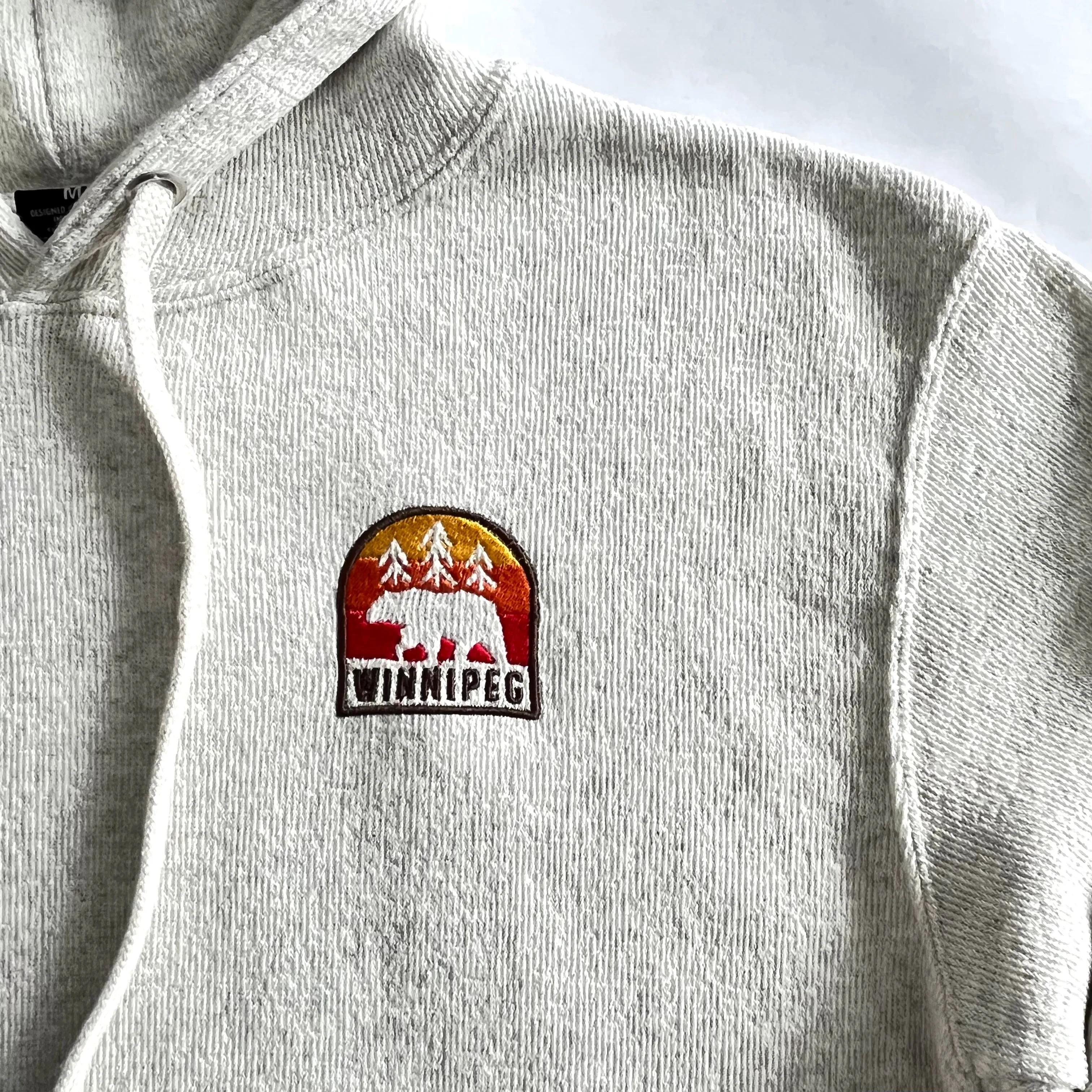 BEAR WITH SUNSET EMBROIDERY HOODIE sold by Oh Canada WPG product image thumbnail 4