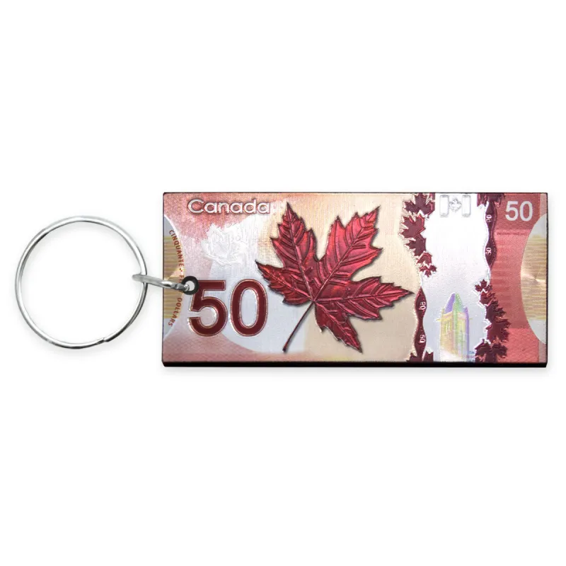 $50 BILL KEYCHAIN sold by Oh Canada WPG