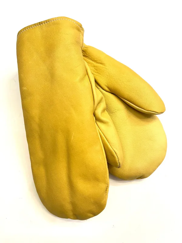 RABER MENS LEATHER MITTS made by Oh Canada WPG