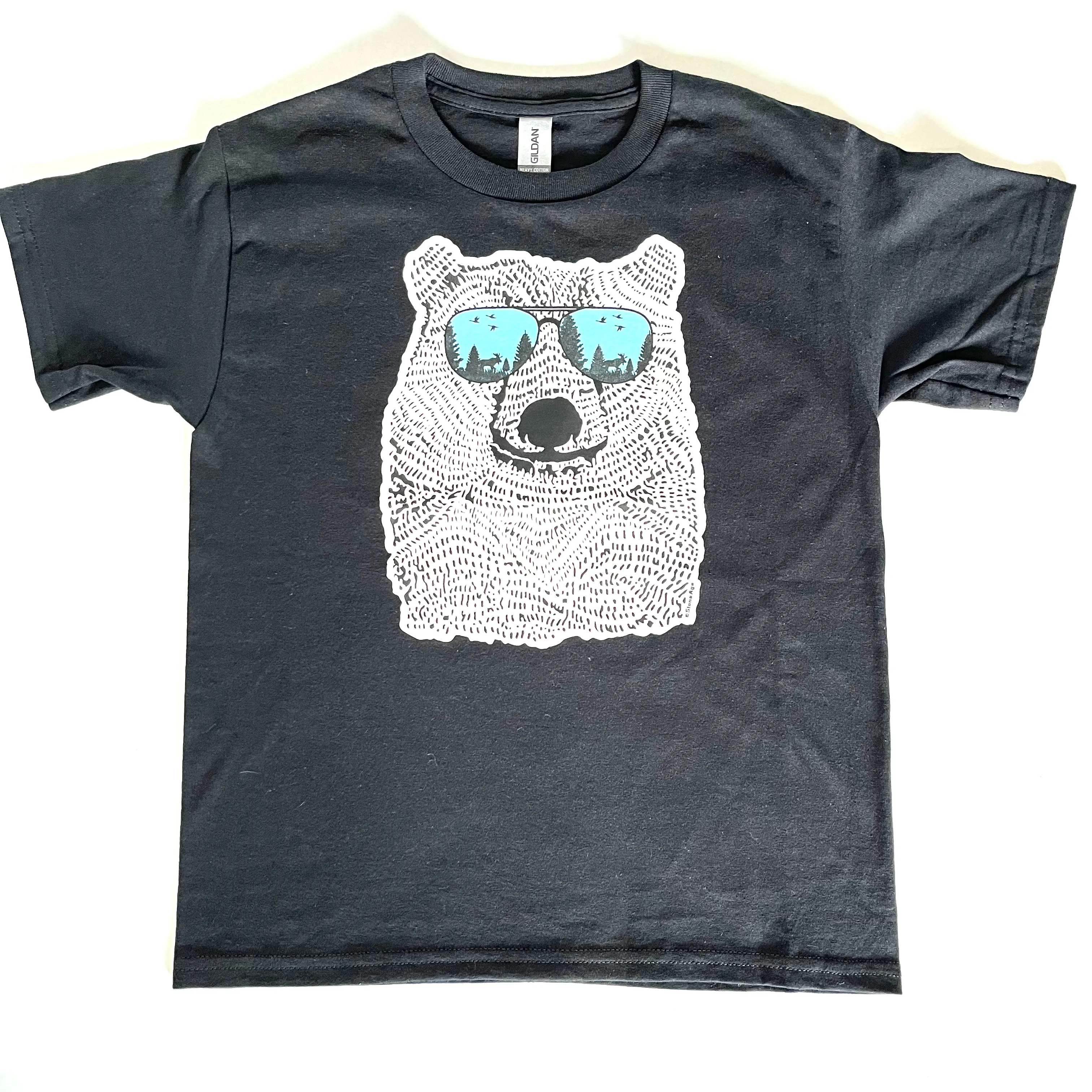 BEAR WEARING SHADES YOUTH T-SHIRT sold by Oh Canada WPG product image thumbnail 2