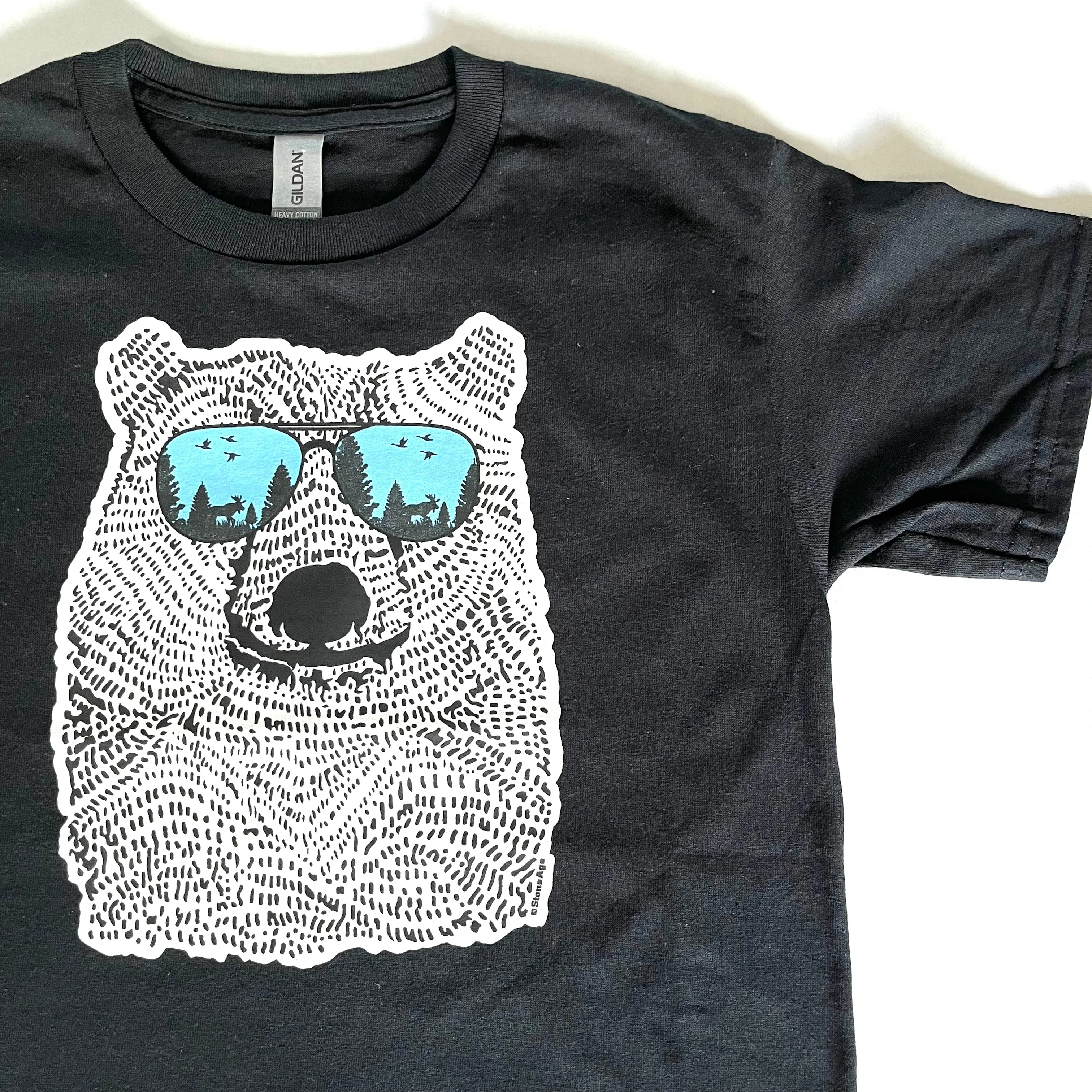 BEAR WEARING SHADES YOUTH T-SHIRT sold by Oh Canada WPG