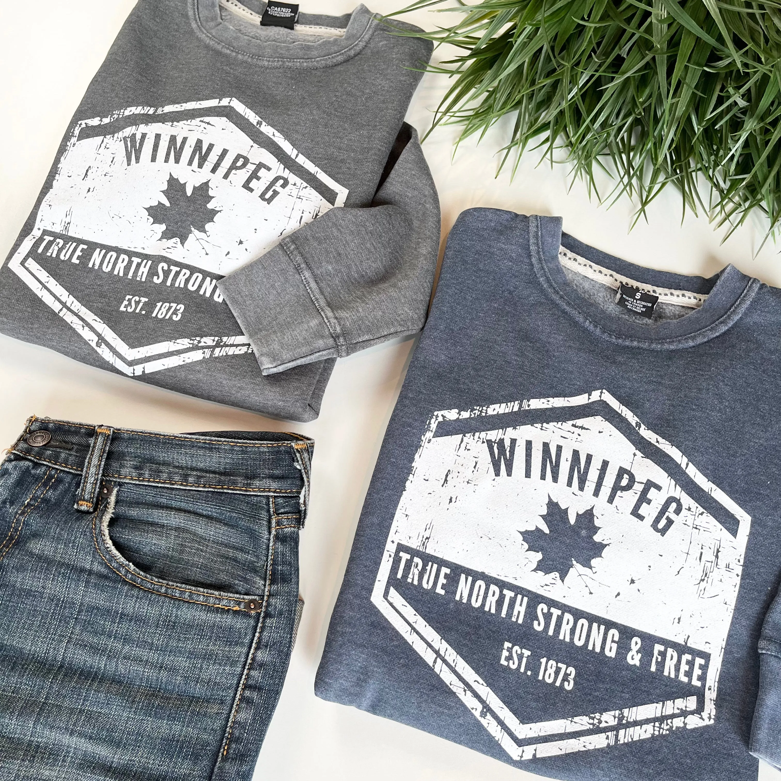 WINNIPEG 1873 HEXAGON CREWNECK sold by Oh Canada WPG