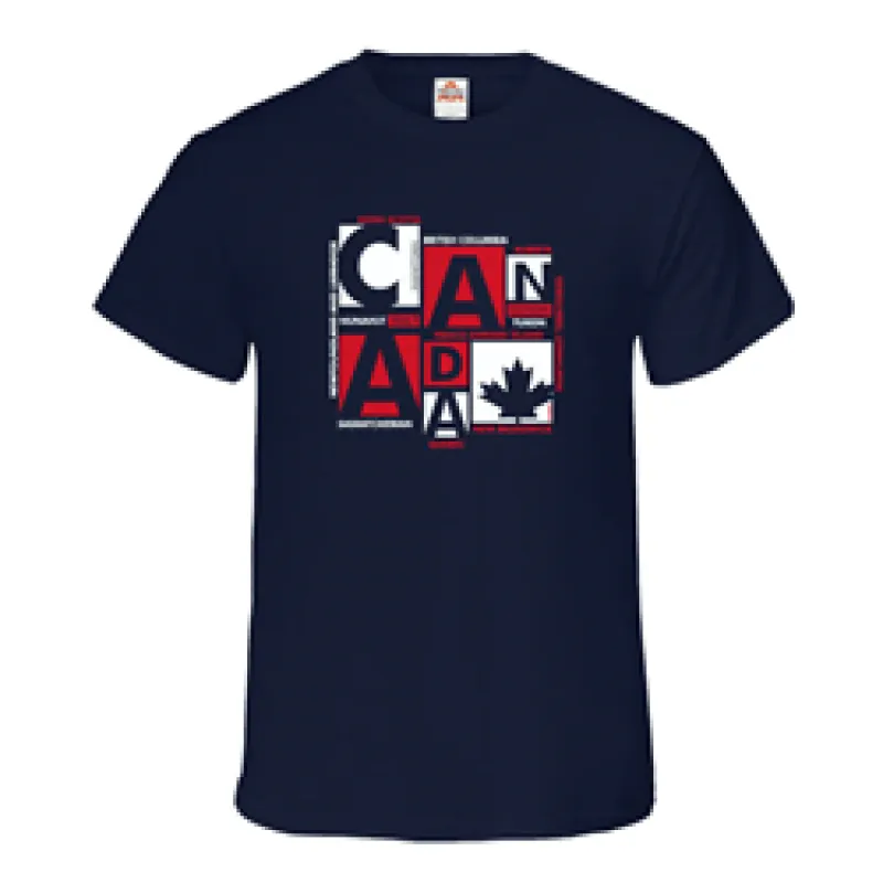 PROVINCES T-SHIRT sold by Oh Canada WPG