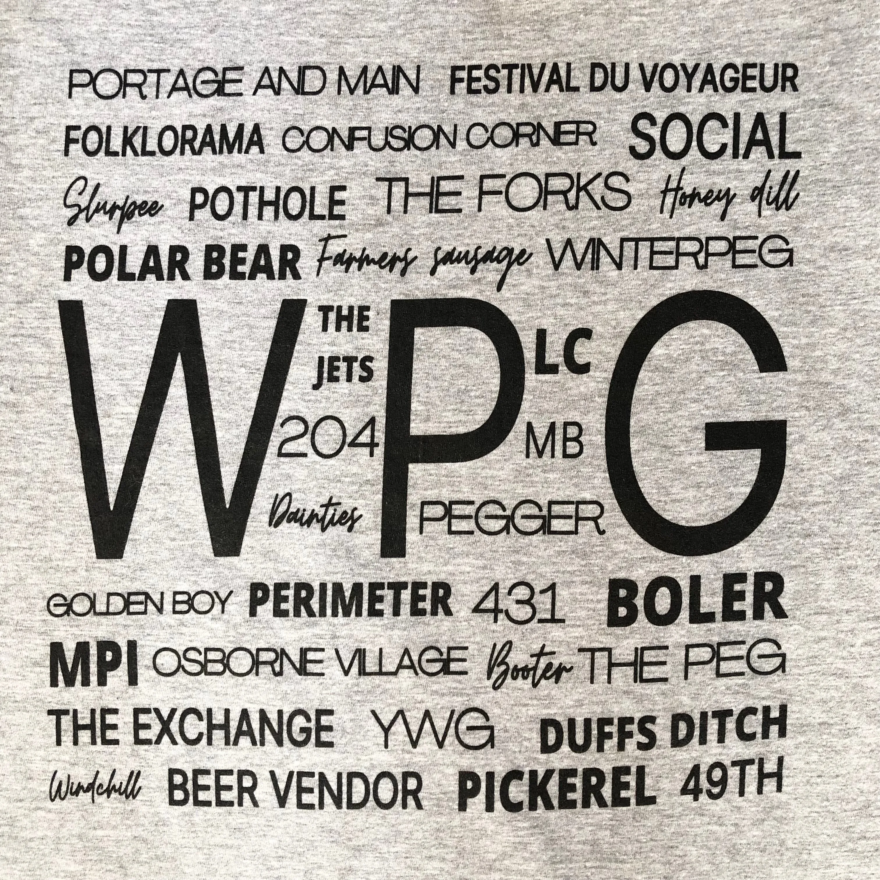 WINNIPEG WORDS T-SHIRT sold by Oh Canada WPG product image thumbnail 2