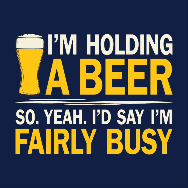 I'M HOLDING A BEER T-SHIRT sold by Oh Canada WPG