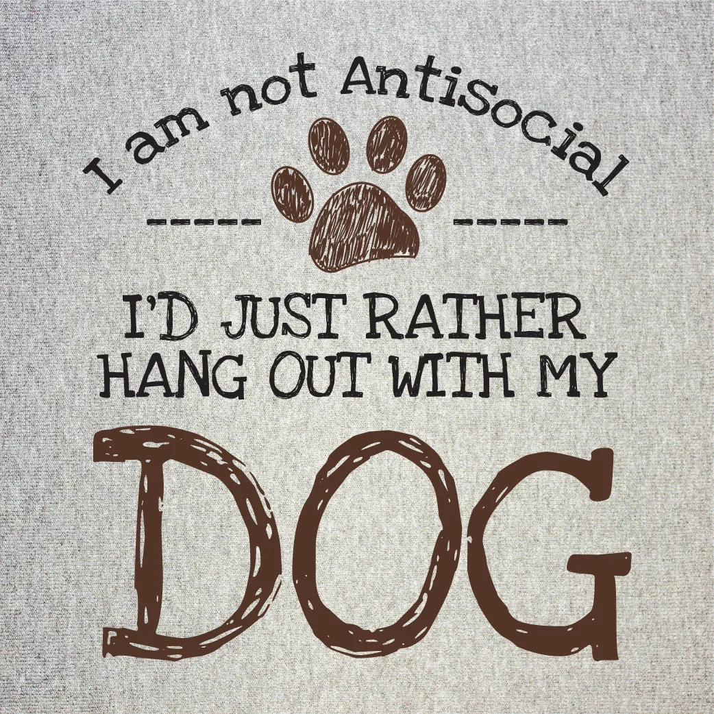 I AM NOT ANTISOCIAL T-SHIRT sold by Oh Canada WPG product image thumbnail 2