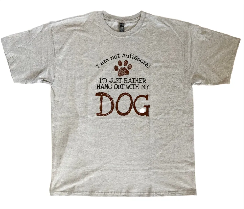 I AM NOT ANTISOCIAL T-SHIRT sold by Oh Canada WPG