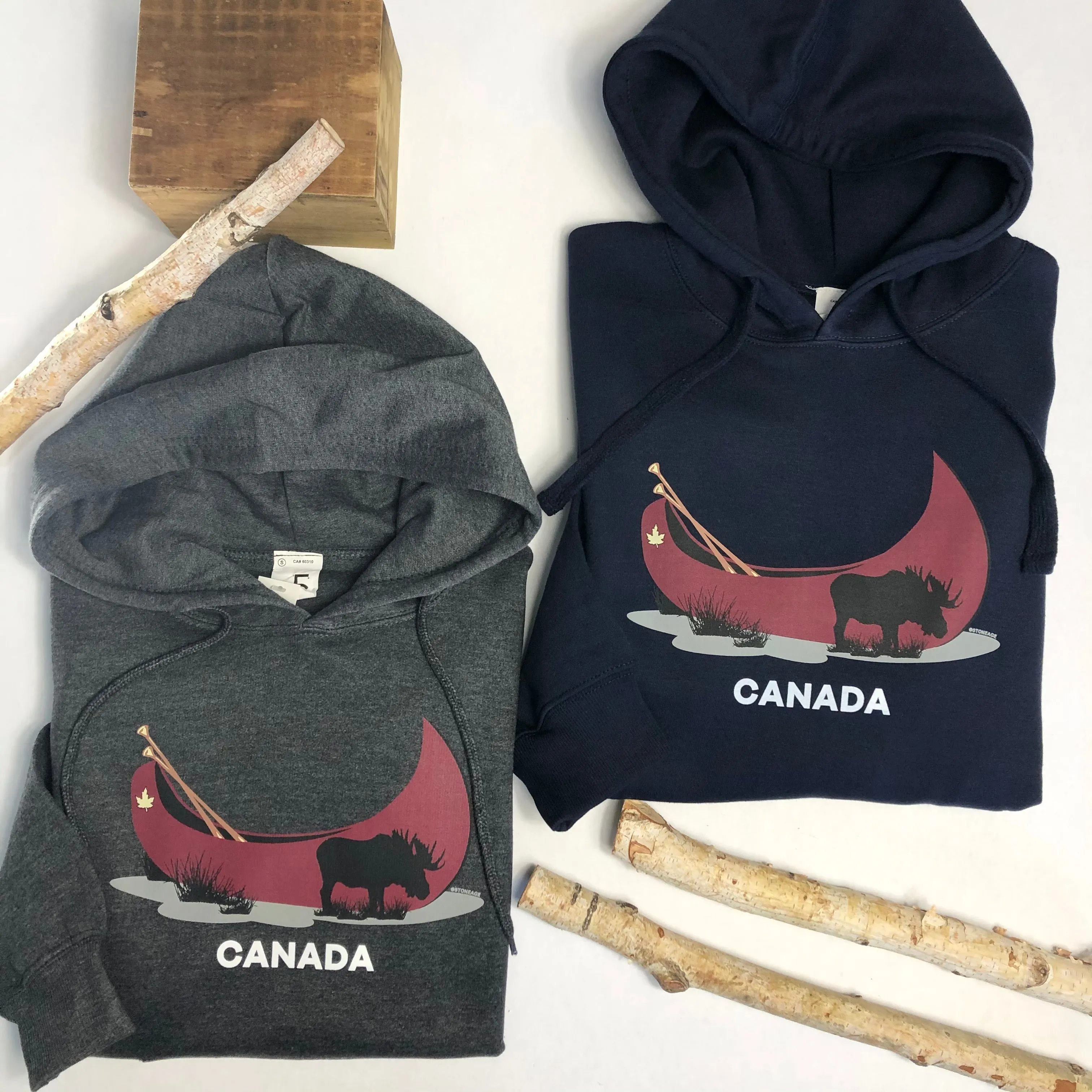 RED CANOE CANADA HOODIE sold by Oh Canada WPG