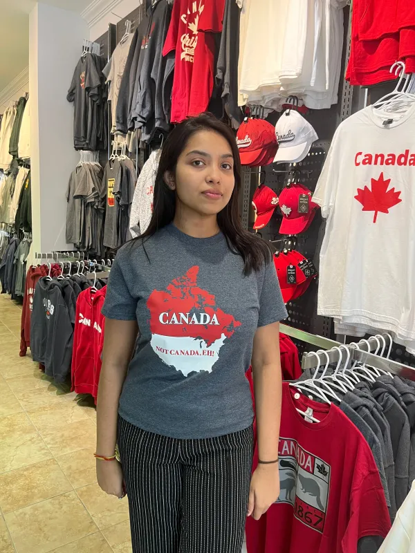 NOT CANADA EH! T-SHIRT sold by Oh Canada WPG