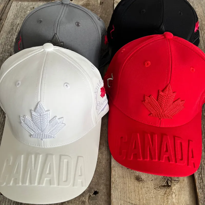 EMBOSSED 3D MAPLE LAEF HAT sold by Oh Canada WPG