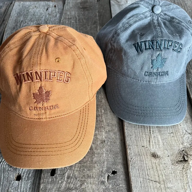 EMBROIDERED ARCH WINNIPEG DAD HAT sold by Oh Canada WPG
