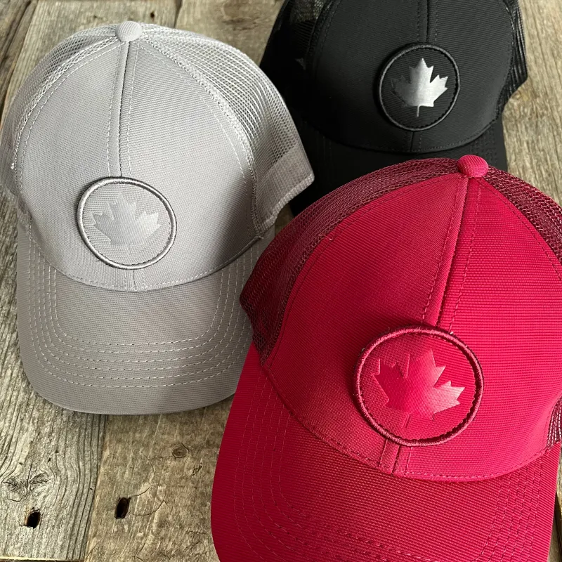 EMBOSSED CIRCLE PATCH CANADA HAT sold by Oh Canada WPG