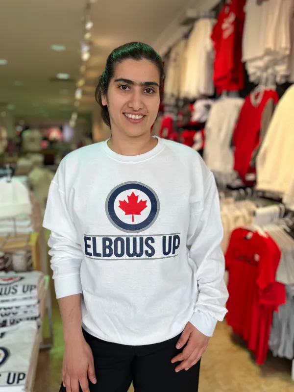 ELBOWS UP CREWNECK sold by Oh Canada WPG