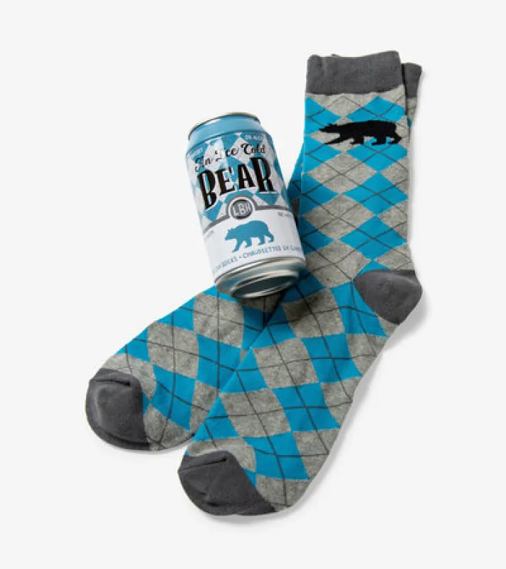 AN ICE COLD BEAR BEER CAN SOCKS sold by Oh Canada WPG