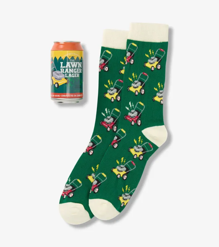 LAWN RANGER BEER CAN SOCKS sold by Oh Canada WPG