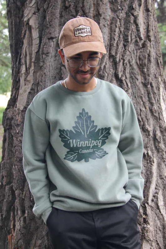 MAPLE LEAF CREWNECK sold by Oh Canada WPG