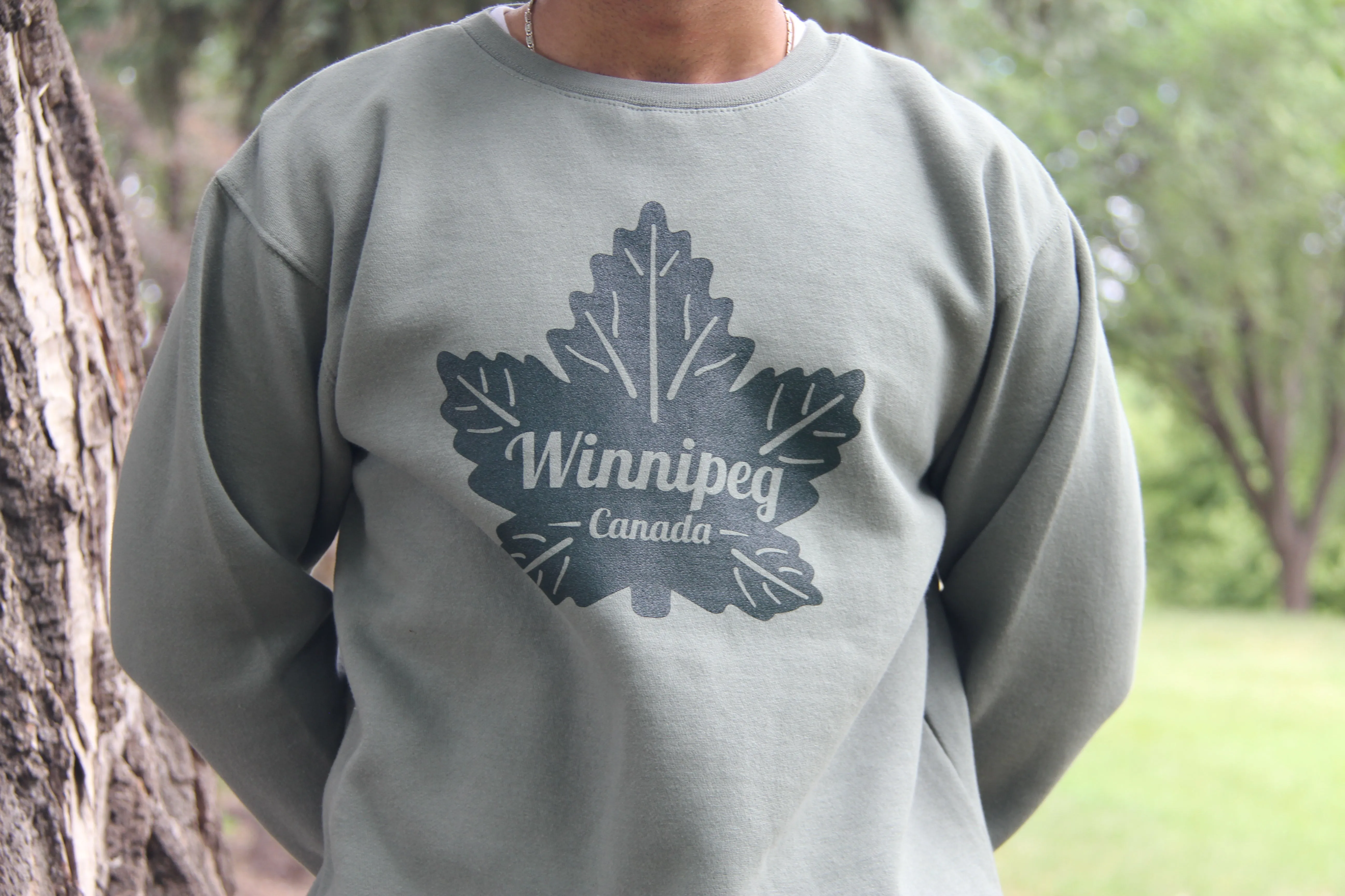 MAPLE LEAF CREWNECK sold by Oh Canada WPG product image thumbnail 3