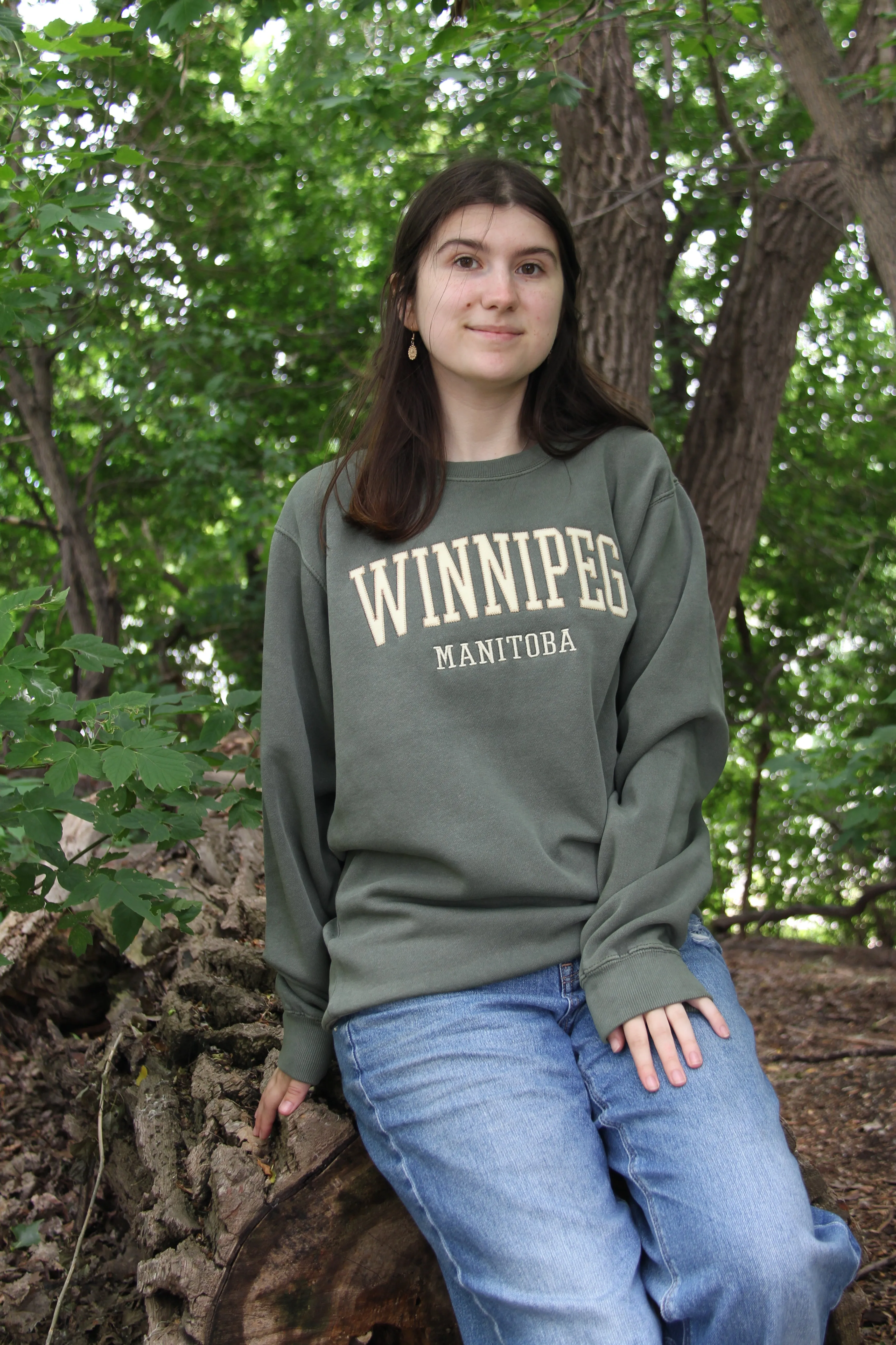 MANITOBA COLLEGIATE FELT CREWNECK sold by Oh Canada WPG product image thumbnail 2