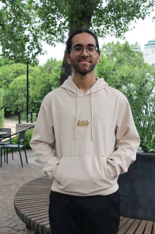 SUEDE TEXTURE CANADA HOODIE sold by Oh Canada WPG