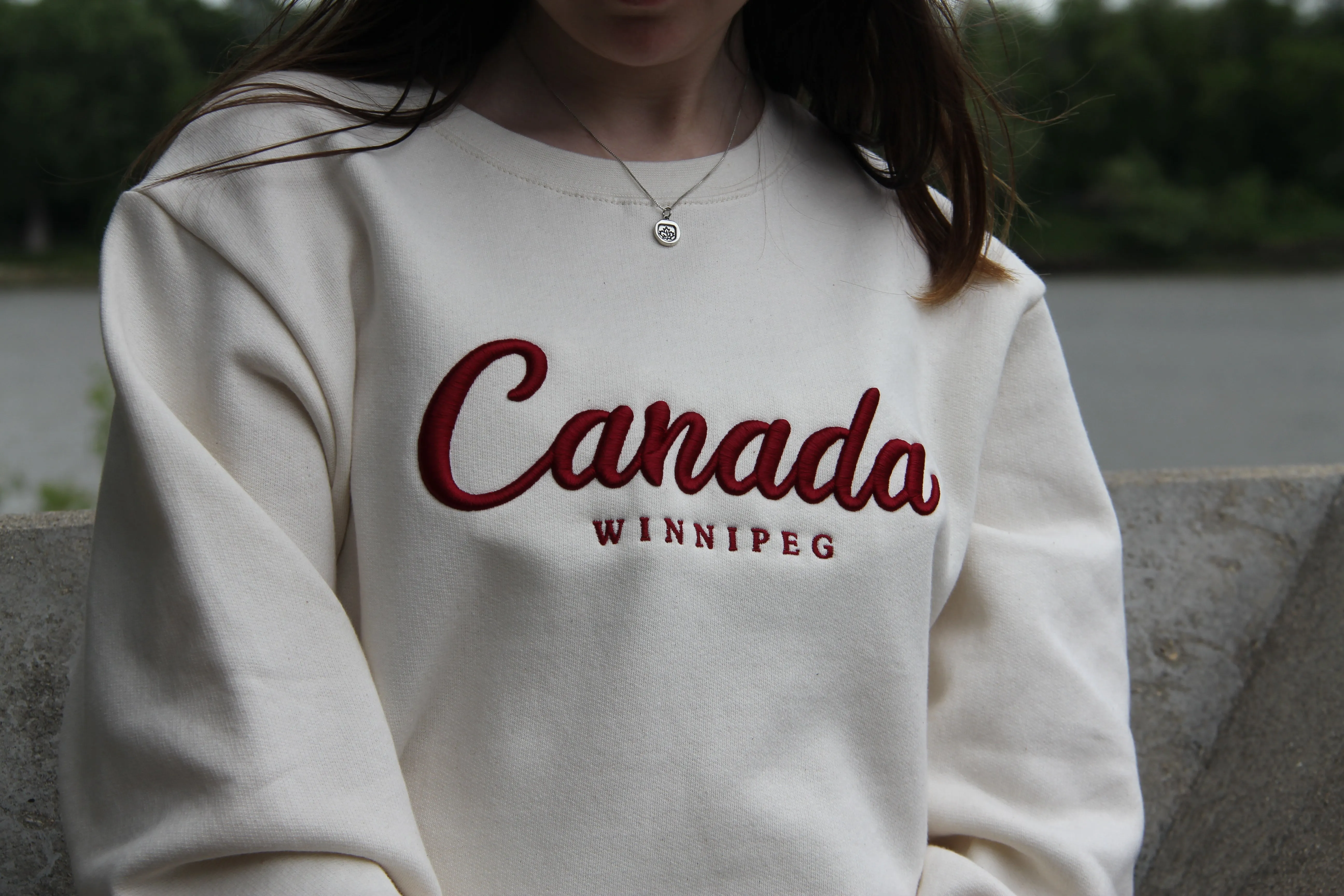 EMBROIDERED CANADA CREWNECK sold by Oh Canada WPG product image thumbnail 4