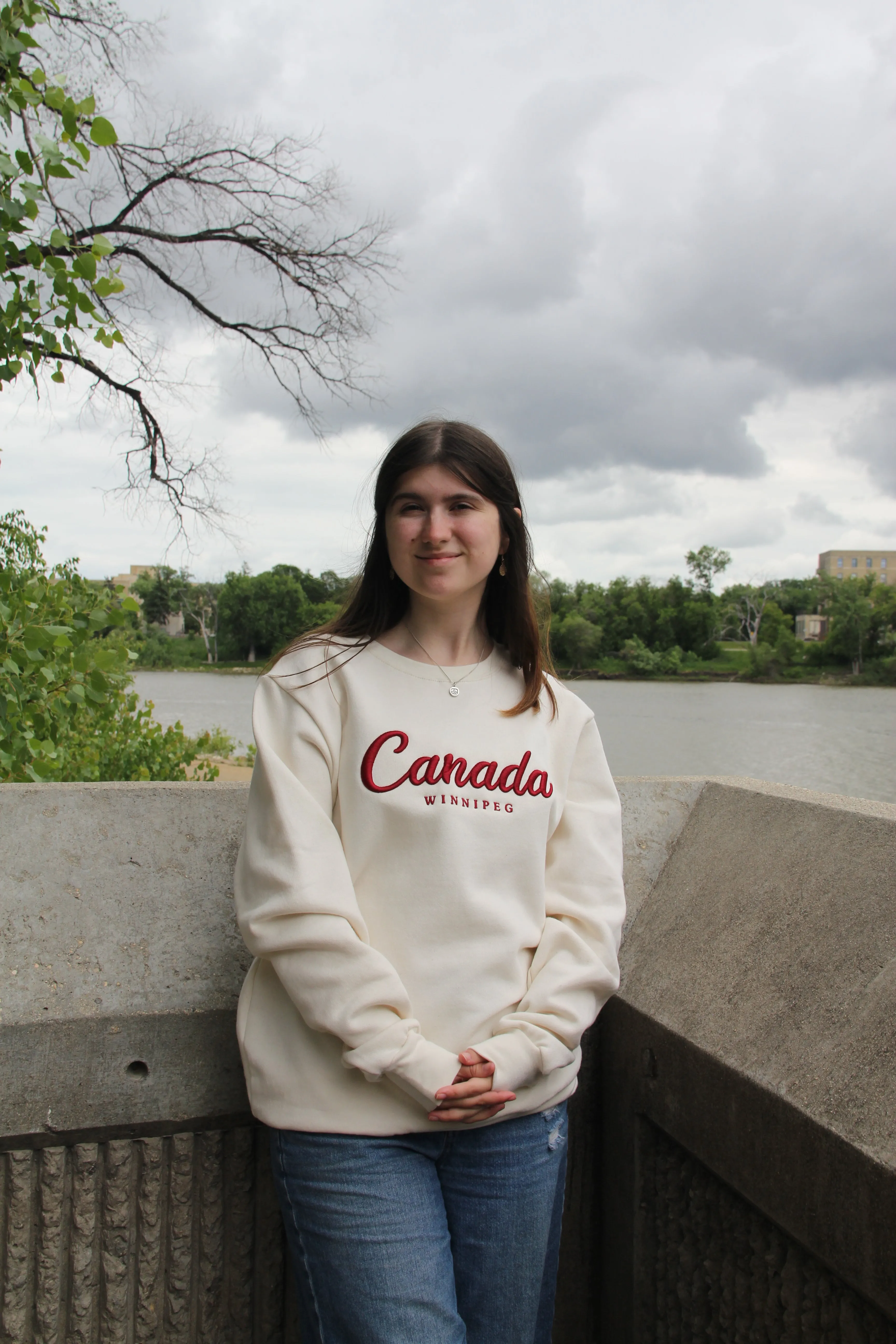 EMBROIDERED CANADA CREWNECK sold by Oh Canada WPG product image thumbnail 2