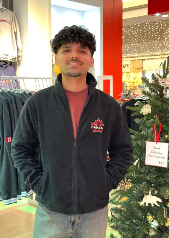 ECHO LEAF ZIP UP FLEECE sold by Oh Canada WPG