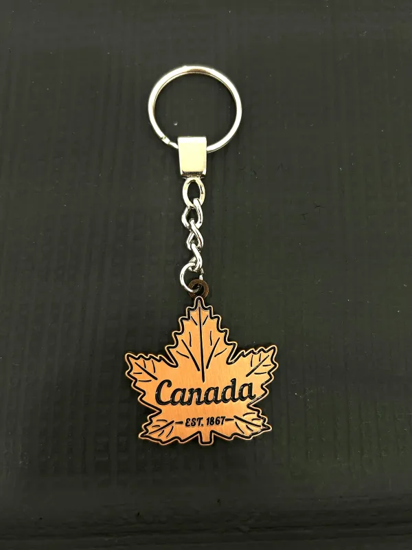CANADA MAPLE LEAF KEYCHAIN sold by Oh Canada WPG