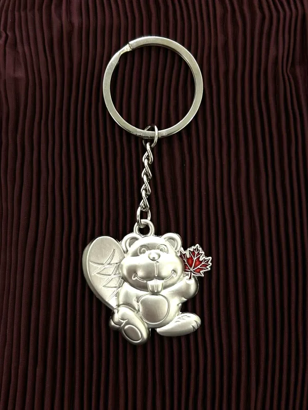 BEAVER KEYCHAIN made by Oh Canada WPG