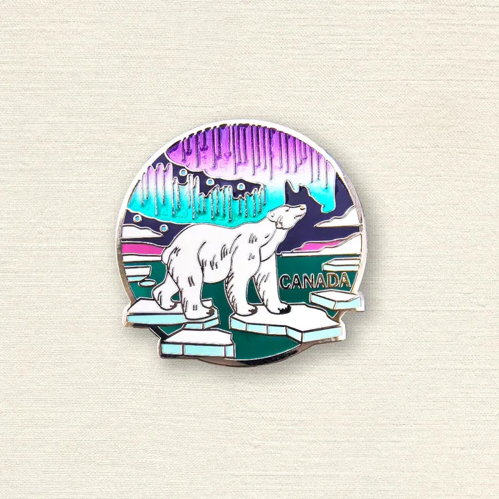 POLAR BEAR ENAMEL PIN sold by Oh Canada WPG