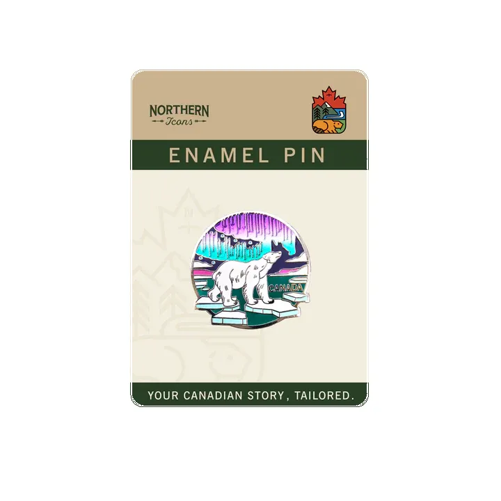 POLAR BEAR ENAMEL PIN sold by Oh Canada WPG product image thumbnail 2