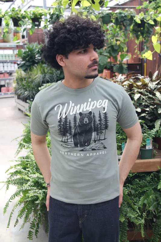 BEARLY IN THE WOODS T-SHIRT made by Oh Canada WPG