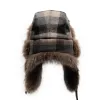 Raccoon Aviator with Checkered Wool Blend Cover sold by Crown Cap