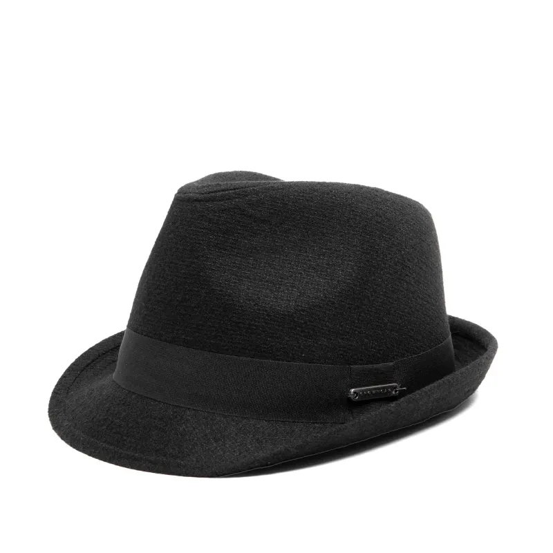 Marled Tweed Fedora sold by Crown Cap